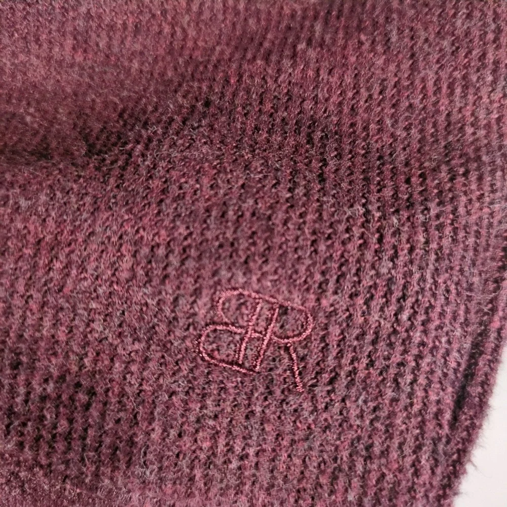 Banana Republic Mens XL Burgundy Heather Raglan‎ Crewneck Sweater